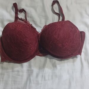 Auden Lace Bra - Deep Red